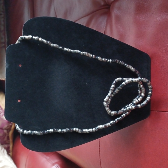 Vintage Retro Y2K Convertible Metallic Snake Necklace Bracelet, mixed metal, 17" - Picture 3 of 4